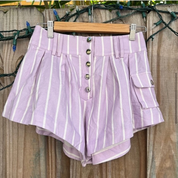 RARE for love and lemons Gia swing short stripe - Picture 3 of 3